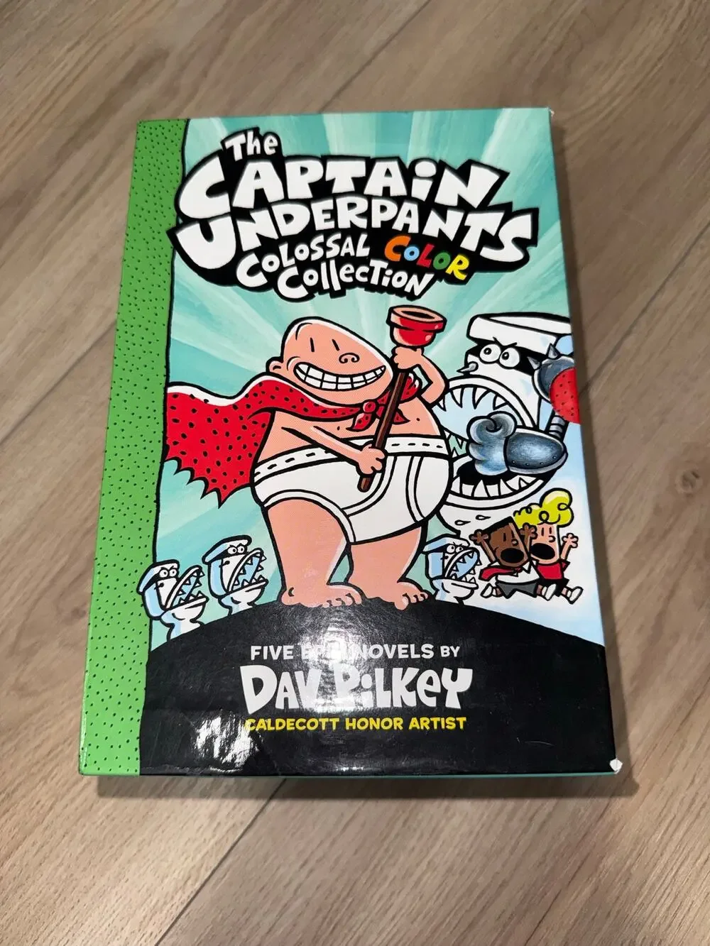 Captain Underpants Colossal Color Collection 5 Novels by Dav Pilkey Hardcover